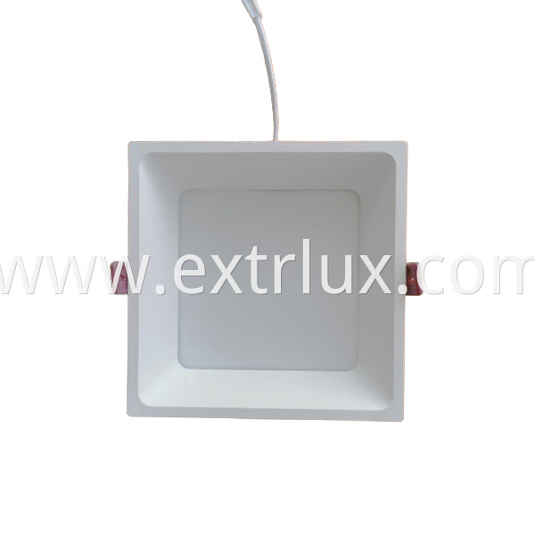Led Recessed Aluminum Square Anti Glare Downlight 18w Front